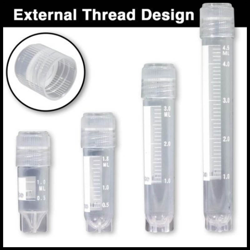 Plastic cryogenic vials molding