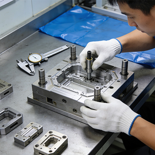 Stampaggio ad iniezione di plastica per pezzi di ricambio per involucri medici