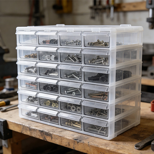 Scatole per cassetti portaoggetti per parti Stampaggio in plastica