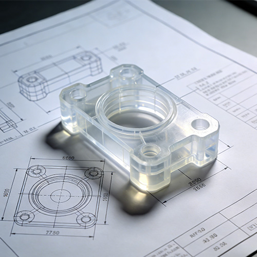 Parte personalizzata con lavorazione CNC in plastica