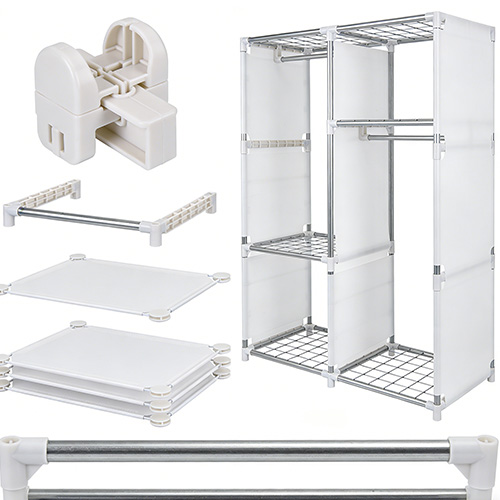 Stampaggio di parti pieghevoli in plastica per guardaroba